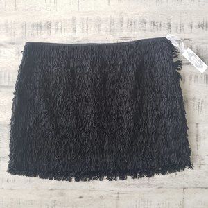 Holly Morgan Black Fringe Skirt Size 12